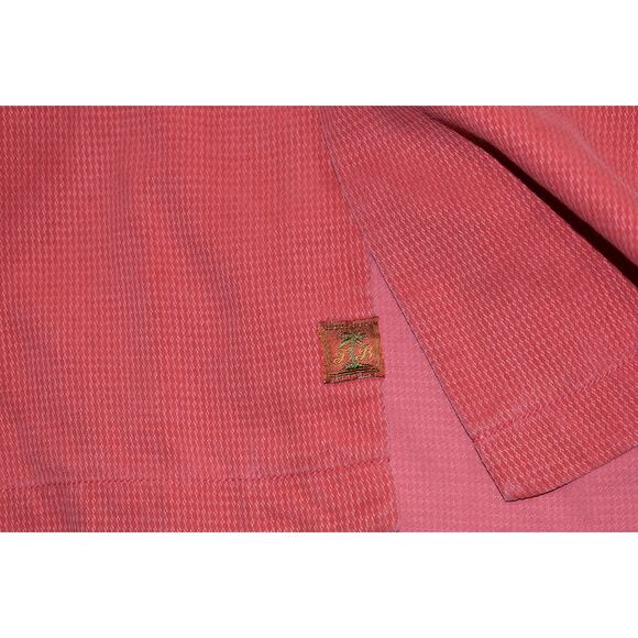 Tommy Bahama Hawaiian SILK Shirt Mens Size 2XL Coconut Buttons Pink - Picture 3 of 6